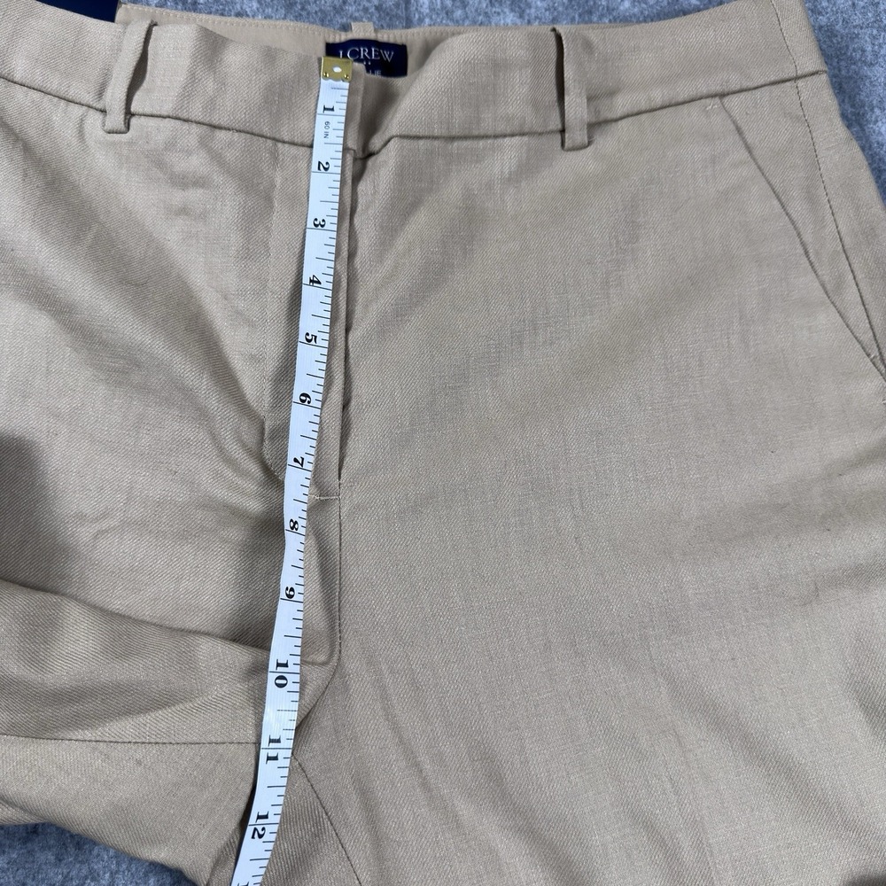 J. Crew Kallie Pant Khaki Linen Blend Pants Lined Size 12 New With Tags - Picture 4 of 11